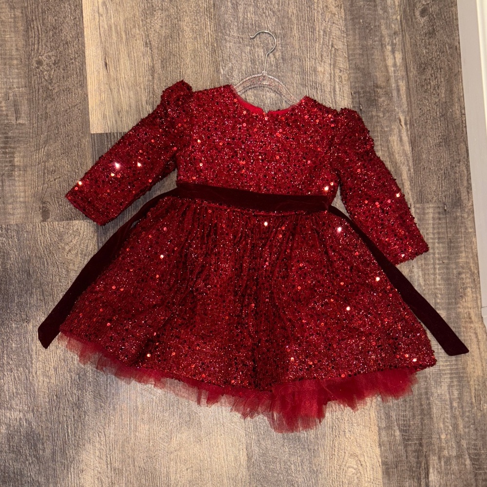 Sparkling Red Sequin Dress